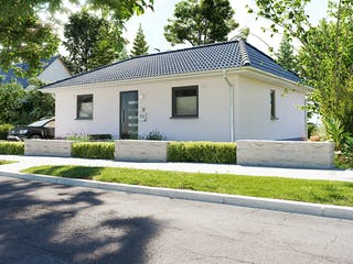 Massivhaus Bungalow 78 von Town & Country Haus Deutschland Schlüsselfertig ab 176650€, Bungalow Außenansicht 2