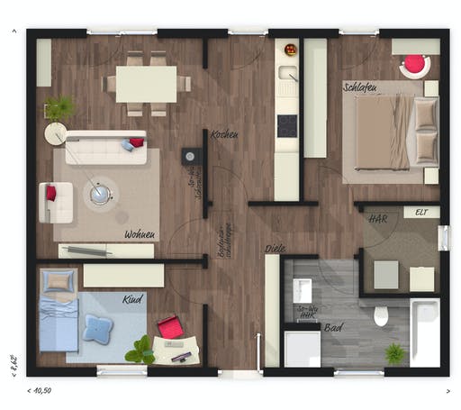 Town & Country - Bungalow 78 Floorplan 1