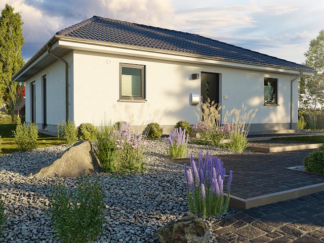 Massivhaus Bungalow 92 von Town & Country Haus Deutschland Schlüsselfertig ab 192950€, Bungalow Außenansicht 3