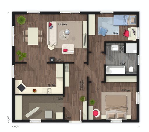 Town & Country - Bungalow 92 Floorplan 1