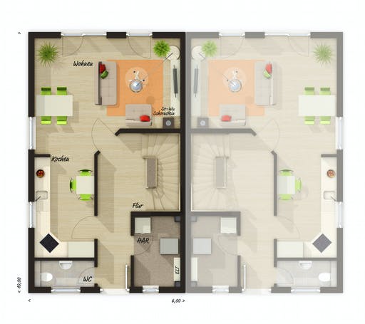 Town & Country - DH Mainz 128 Floorplan 1