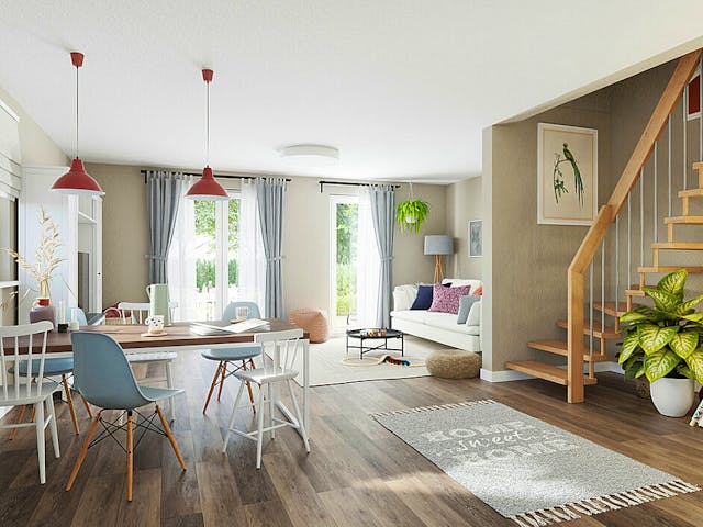 Massivhaus DH Mainz 128 von Town & Country Haus Deutschland Schlüsselfertig ab 235750€, Satteldach-Klassiker Innenansicht 1