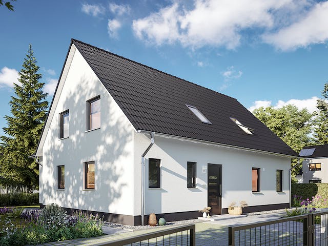 Massivhaus Domizil 192 von Town & Country Haus Deutschland Schlüsselfertig ab 339890€, Satteldach-Klassiker Außenansicht 4