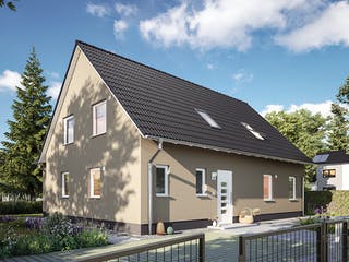 Massivhaus Domizil 192 von Town & Country Haus Deutschland Schlüsselfertig ab 349450€, Satteldach-Klassiker Außenansicht 6