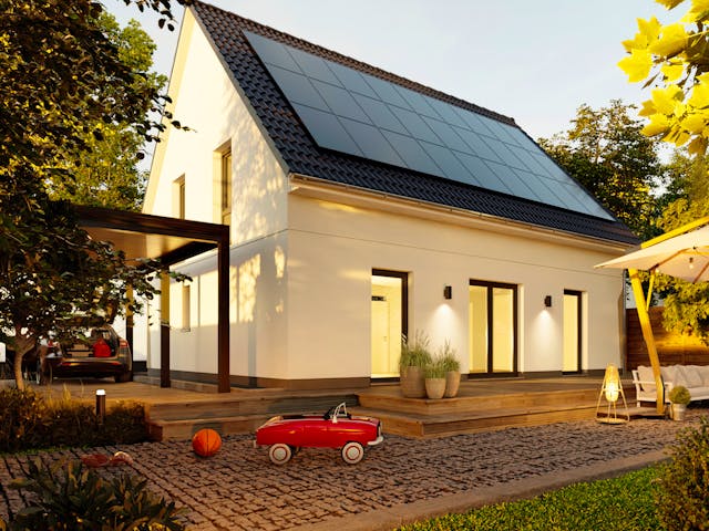 Massivhaus Edition Clever 138+ von Town & Country Haus Deutschland Schlüsselfertig ab 273750€, Außenansicht 3