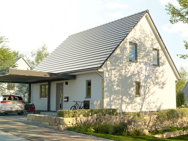 Massivhaus Flair 125 von Town & Country Haus Deutschland Schlüsselfertig ab 234050€, Satteldach-Klassiker Außenansicht 2