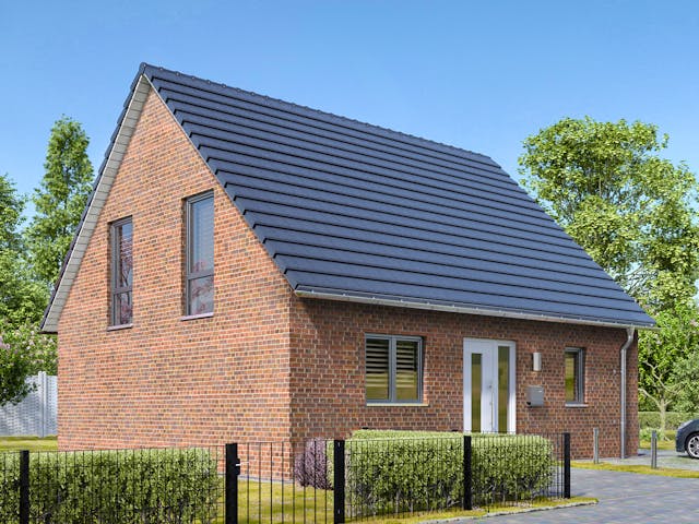 Massivhaus Flair 130 von Town & Country Haus Deutschland Schlüsselfertig ab 239250€, Satteldach-Klassiker Außenansicht 4