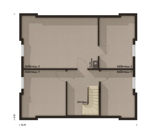 Massivhaus Flair 130 von Town & Country Haus Deutschland Schlüsselfertig ab 226840€, Satteldach-Klassiker Grundriss 3