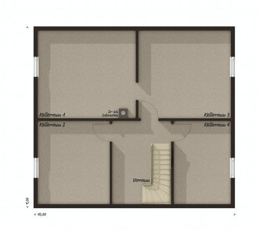 Massivhaus Flair 134 von Town & Country Haus Deutschland Schlüsselfertig ab 220770€, Satteldach-Klassiker Grundriss 3