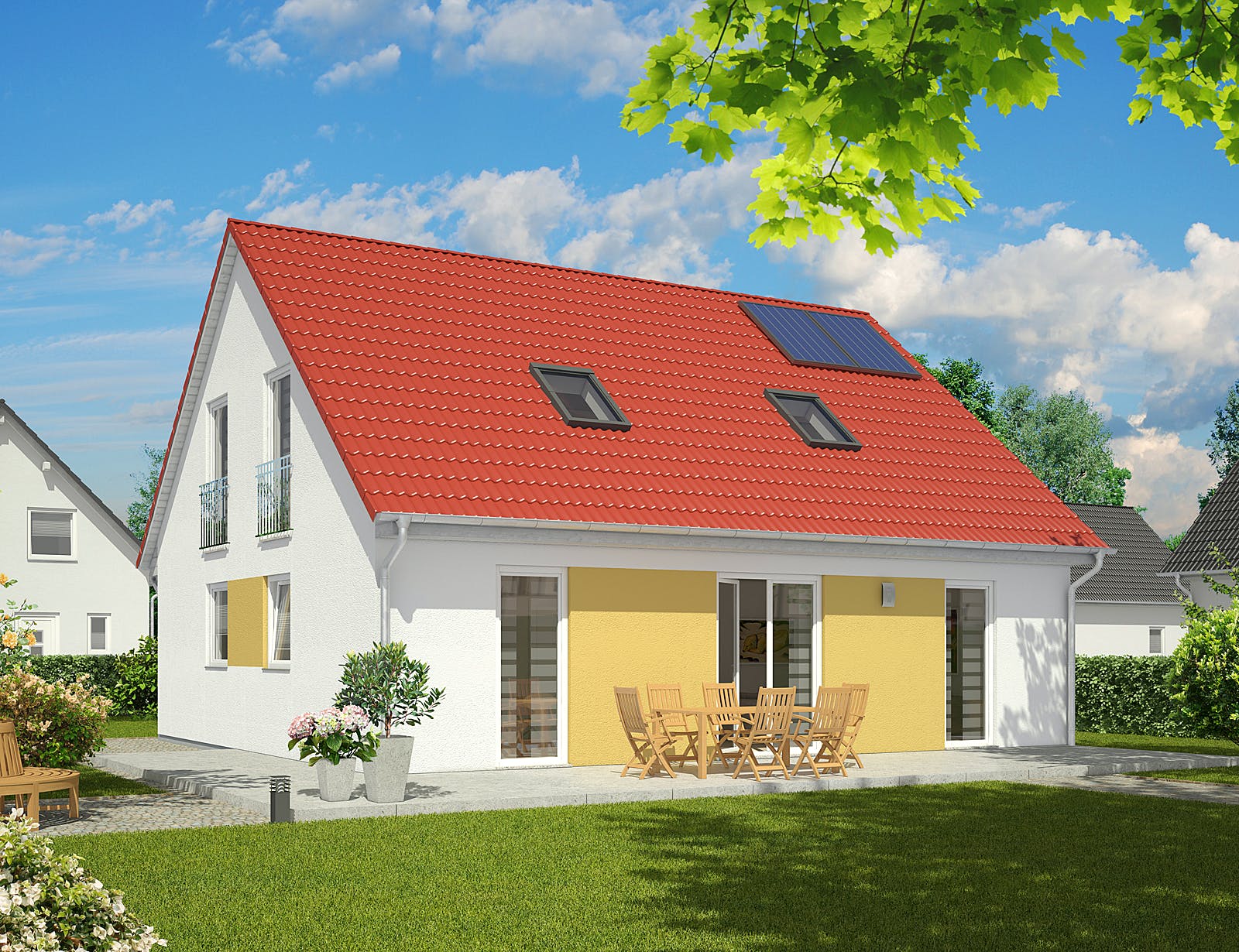 Massivhaus Mitwachshaus Flair 148 von Town & Country Haus Deutschland Schlüsselfertig ab 240750€, Außenansicht 1