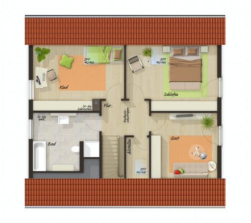 Town & Country - Mitwachshaus Flair 148 Floorplan 2