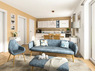 Massivhaus Glückswelthaus Duo Bungalow 45 von Town & Country Haus Deutschland Schlüsselfertig ab 135690€, Innenansicht 1