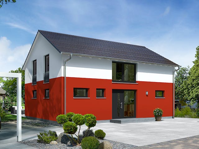 Massivhaus Landhaus 142 Modern von Town & Country Haus Deutschland Schlüsselfertig ab 259950€, Außenansicht 3
