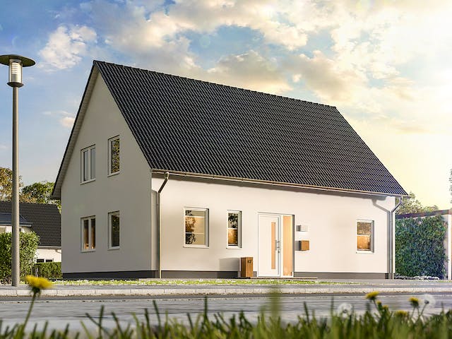 Massivhaus Landhaus 142 von Town & Country Haus Deutschland Schlüsselfertig ab 259950€, Satteldach-Klassiker Außenansicht 4