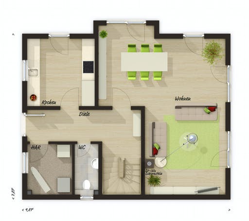 Town & Country - Lichthaus 121 Floorplan 1
