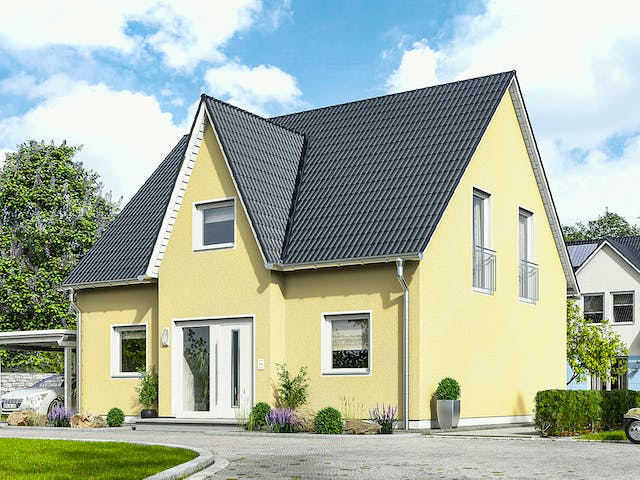 Massivhaus Lifestyle 120 von Town & Country Haus Deutschland Schlüsselfertig ab 189150€, Satteldach-Klassiker Außenansicht 1