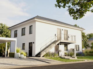 Massivhaus Flair 180 Trio von Town & Country Haus Deutschland Schlüsselfertig ab 129470€, Stadtvilla Außenansicht 1