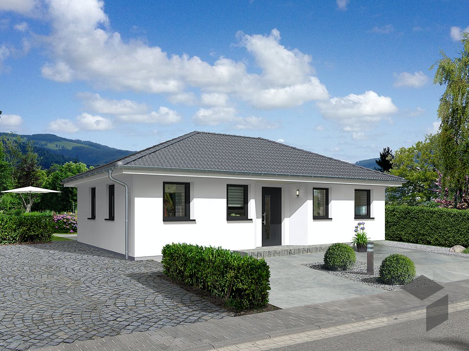Winkelbungalow 108 von Town & Country Haus Deutschland Außenansicht