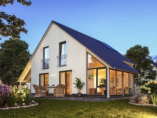 Massivhaus Wintergartenhaus 118 von Town & Country Haus Deutschland Schlüsselfertig ab 194790€, Außenansicht 1
