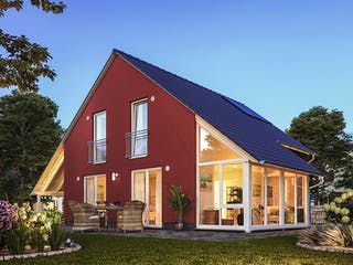 Massivhaus Wintergartenhaus 118 von Town & Country Haus Deutschland Schlüsselfertig ab 194790€, Außenansicht 3