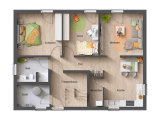 Massivhaus Flair 180 Duo von Town & Country Haus Deutschland Schlüsselfertig ab 159270€, Stadtvilla Grundriss 2