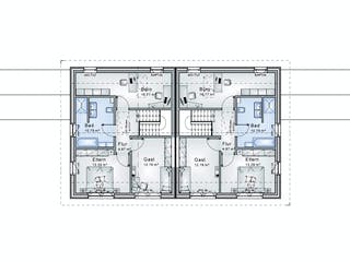 Fertighaus Tegernsee von Ludwig Andrä Holzbau Schlüsselfertig ab 217748€, Satteldach-Klassiker Grundriss 2