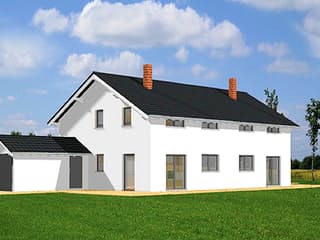 Fertighaus Tegernsee von Ludwig Andrä Holzbau Schlüsselfertig ab 217748€, Satteldach-Klassiker Außenansicht 4