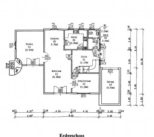 Fertighaus Tegernsee mit Atelier (inactive) von ISARTALER HOLZHAUS Schlüsselfertig ab 356900€, Stadtvilla Grundriss 1