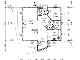 Fertighaus Tegernsee mit Wintergarten von ISARTALER HOLZHAUS Schlüsselfertig ab 366800€, Satteldach-Klassiker Grundriss 1