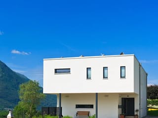 Fertighaus Tessin von Holzhaus Rosskopf Schlüsselfertig ab 499000€, Cubushaus Außenansicht 4