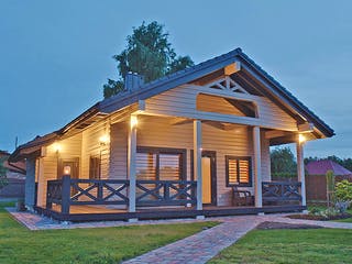 Blockhaus Brixen von Thule Blockhaus Bausatzhaus ab 143860€, Blockhaus Außenansicht 3