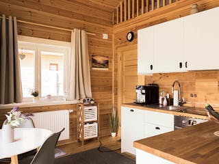 Blockhaus Brixen von Thule Blockhaus Bausatzhaus ab 143860€, Blockhaus Innenansicht 2