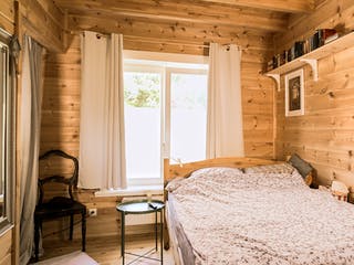 Blockhaus Brixen von Thule Blockhaus Bausatzhaus ab 143860€, Blockhaus Innenansicht 3