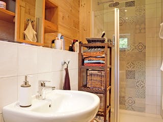 Blockhaus Brixen von Thule Blockhaus Bausatzhaus ab 143860€, Blockhaus Innenansicht 4