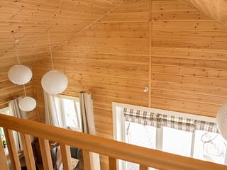 Blockhaus Brixen von Thule Blockhaus Bausatzhaus ab 143860€, Blockhaus Innenansicht 6