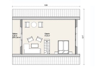 Blockhaus Fjord Premium von Thule Blockhaus Bausatzhaus ab 76220€, Blockhaus Grundriss 2