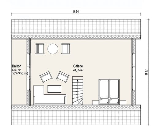 Blockhaus Fjord Premium von Thule Blockhaus Bausatzhaus ab 76220€, Blockhaus Grundriss 2
