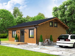 Blockhaus "Jetzt erst recht"-Haus von Thule Blockhaus Bausatzhaus ab 48750€, Blockhaus Außenansicht 3