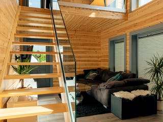 Blockhaus KuBu von Thule Blockhaus Bausatzhaus ab 147300€, Blockhaus Innenansicht 1