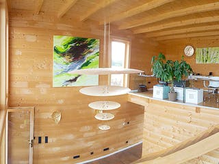 Blockhaus KuBu von Thule Blockhaus Bausatzhaus ab 147300€, Blockhaus Innenansicht 6