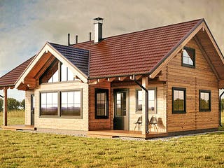 Blockhaus Sölden von Thule Blockhaus Bausatzhaus ab 178500€, Blockhaus Außenansicht 1