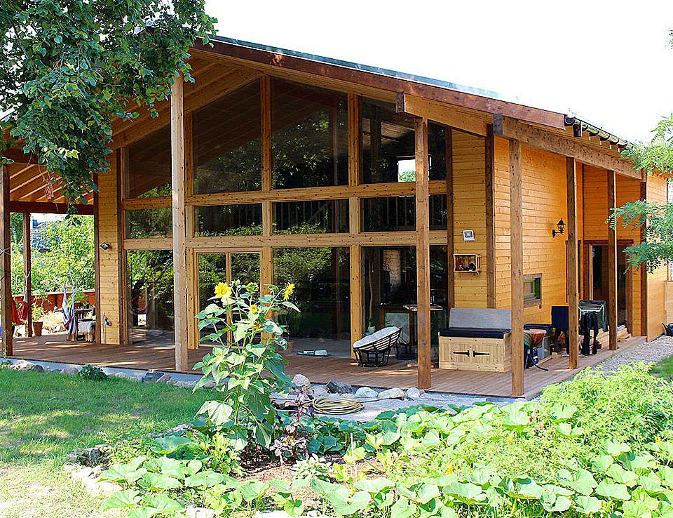 Blockhaus Taunus von Thule Blockhaus Bausatzhaus ab 199800€, Blockhaus Außenansicht 2