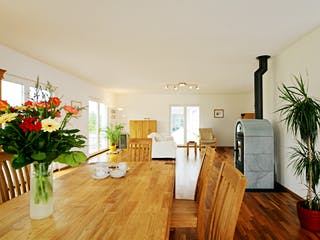 Fertighaus Thurgau von Keitel-Haus, Pultdachhaus Innenansicht 1