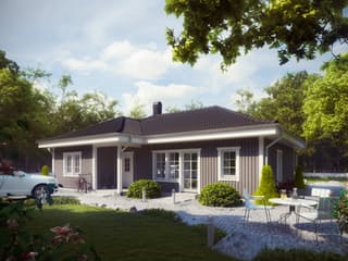 Fertighaus Tidö von Eksjöhus AB Bausatzhaus ab 142475€, Bungalow Außenansicht 1