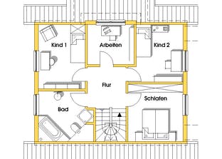 Tineke (KfW-Effizienzhaus 40) Grundriss