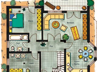 Massivhaus Tivoli von VARIANT-HAUS Bausatzhaus ab 44273€, Stadtvilla Grundriss 1