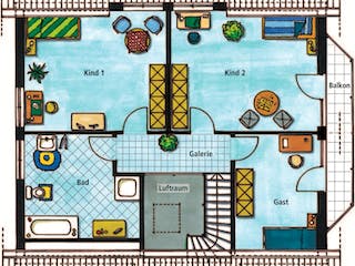 Massivhaus Tivoli von VARIANT-HAUS Bausatzhaus ab 44273€, Stadtvilla Grundriss 2