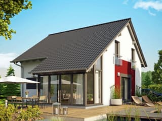 Fertighaus Top von Büdenbender Hausbau, Satteldach-Klassiker Außenansicht 1