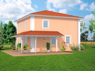 Massivhaus Toskana 130 von F.C. Nüdling Fertigteiltechnik Schlüsselfertig ab 255450€, Stadtvilla Außenansicht 3