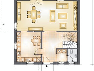 Massivhaus Toskana 130 von F.C. Nüdling Fertigteiltechnik Schlüsselfertig ab 255450€, Stadtvilla Grundriss 1